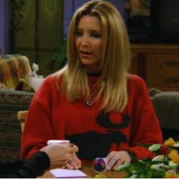 Vintage True Grit Alpine Moose Sweater Fair Isle Christmas Red XL Phoebe Buffay - Picture 2 of 13